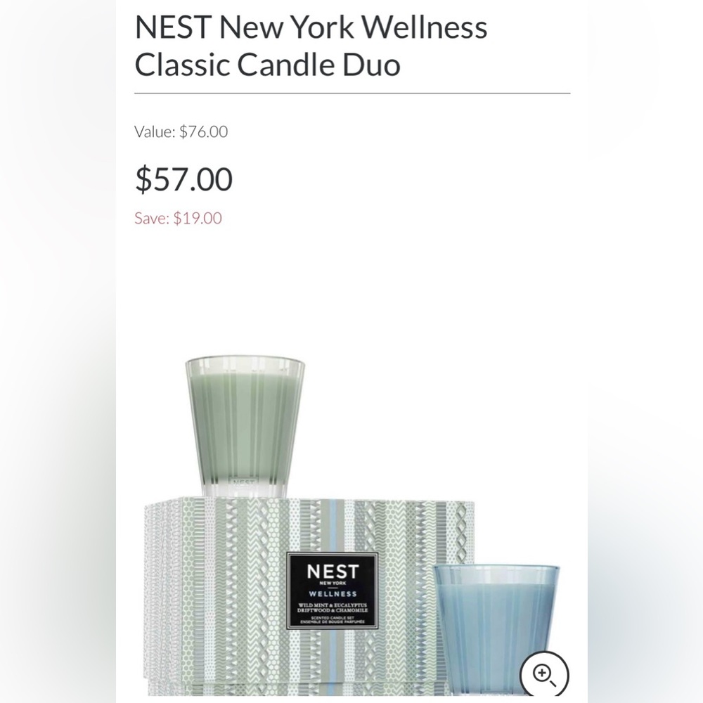 NEST Wellness Classic Candle Duo Set